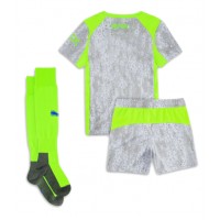 Camiseta Manchester City Tercera Equipación Replica 2025-26 para niños mangas cortas (+ Pantalones cortos)